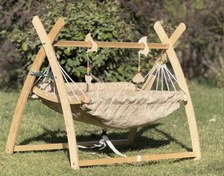 تصویر گهواره سنتی چوبی سرخپوستی 