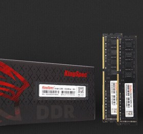 تصویر رم کامپیوتر DDR3 دو کاناله 1333 کینگ اسپک با ظرفیت 4 گیگابایت ا kingspec ram kingspec ram