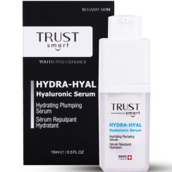 تصویر سرم آبرسان عمیق پوست برند تراست اسمارت با حجم 20 میلی لیتر HYDRA HYAL Hyaluronic serum TRUST