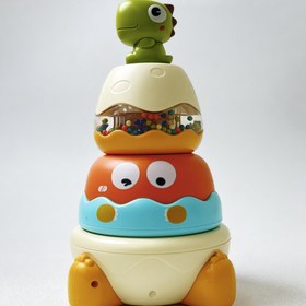 تصویر اسباب بازی برج هوش دایناسوری 