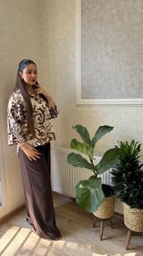 تصویر مانتو پاییزه - سبز 