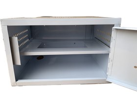 تصویر رک دیواری ۶ یونیت اقتصادی مشکی 