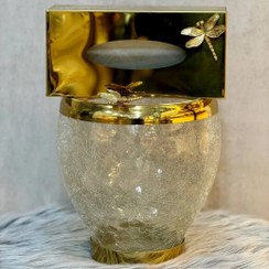 تصویر سطل و جادستمال آبگز نقره ای 