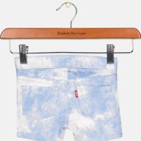 تصویر شلوارک رنگین کمان پسرانه برای کودکان، آبی/سفید برند levi's Toddlers Boy Tie Dye Short, Blue/White