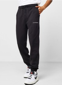 تصویر شلوار جگرکی با لوگو برند calvin klein jeans Logo Drawstring Joggers