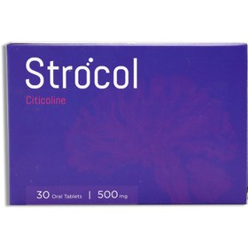 تصویر قرص استروکل سیتی کولین اشبال شیمی 30 عددی STROCOL CITICOLINE 500mg Tab