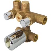 تصویر شیر مرکزی حمام کی دبلیو سی مدل ورونا فشاری تیپ 3 - کروم 