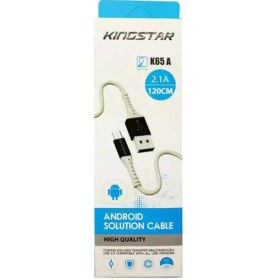 تصویر کابل MicroUSB کینگ استار مدل K65 A طول 1.2 متر 