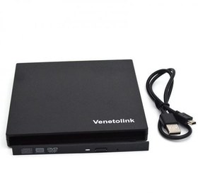 تصویر باکس دی وی دی رایتر اسلیم USB2.0 Venetolink ا Venetolink USB2.0 Slim DVD writer box 