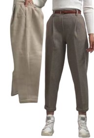 تصویر شلوار زنانه مام فوتر سایز ۴۲ رنگ نسکافه ای 