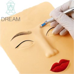 تصویر پوست تمرینی سه بعدی طرح صورت 