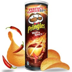 تصویر چیپس پرینگلز هات اسپایسی 165 گرمی PRINGLES