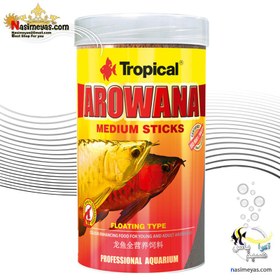 تصویر غذای مدیوم استیک آروانا و ماهیان گوشتخوار تروپیکال Tropical arowana medium sticks