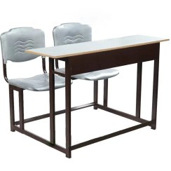 تصویر میز و نیمکت فایبرگلاس دو نفره متصل به هم 