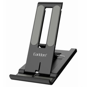 تصویر استند رومیزی نگهدارنده موبایل Earldom ET-EH161 Earldom EH-161 Desktop Adjustable Aluminum Aloy Premium Smartphone Stand Foldable