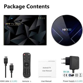 تصویر اندروید باکس مدل HK1 مدل X3 Set top box ظرفیت 32 گیگابایت 