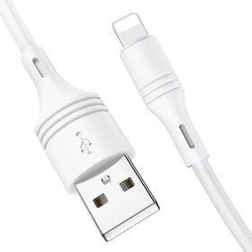 تصویر کابل تبدیل USB به لایتنینگ بروفون مدل BX43 طول 1 متر Borofon BX43 USB to Lightning Cable 1m