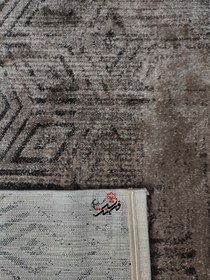 تصویر گلیم فرش ساوین طرح ۴۱۱۳ نسکافه ای - 1.5*1 