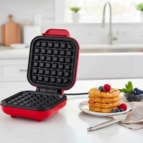 تصویر مینی وافل ساز مربع . کارتن سبز 