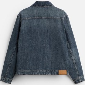 تصویر کت جین مردانه زارا DENIM JACKET WITH ZIP 