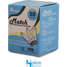 تصویر نوار تست قندخون اوکی متر (OK-meter ) مدل مچ (Match) 