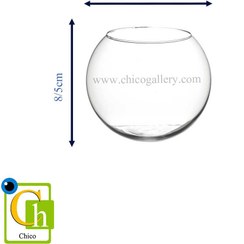 تصویر تنگ گرد شیشه ای 