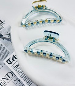 تصویر کلیپس شیشه ای دورنگ - مشکی 