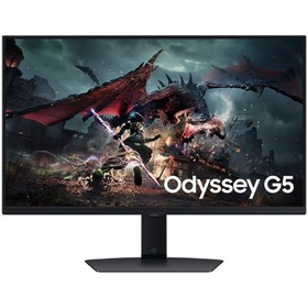 تصویر مانیتور گیمینگ سامسونگ Odyssey G5 G50D سایز ۲۷ اینچ کیفیت QHD با نرخ تازه‌سازی ۱۸۰ هرتز 