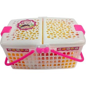 تصویر سبد پیک نیک بزرگ گل خانم 