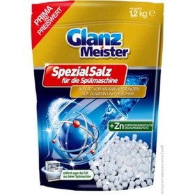 تصویر نمک ماشین ظرفشویی گلنز مایستر Glanz Meister +Zn وزن 1.2 کیلوگرم 