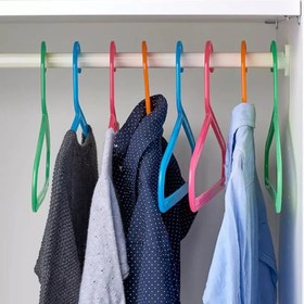 تصویر چوب لباسی بچه گانه رنگ های ترکیبی ایکیا مدل IKEA BAGIS ا IKEA BAGIS children's coat-hanger mixed colours IKEA BAGIS children's coat-hanger mixed colours