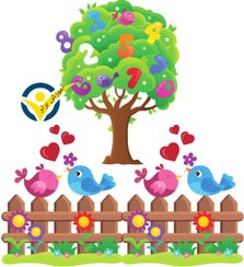 تصویر ابزار تزیین کلاس درخت ریاضی و نرده 