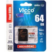 تصویر کارت حافظه میکرو 64 گیگ ویکومن Vicco man Final 600x U3 90MB/s 