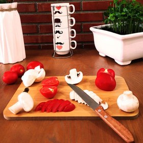 تصویر تخته گوشت مدل W20 - شکلاتی 