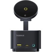 تصویر هاب تایپ‌سی 7 پورت و شارژر وایرلس بیسوس Baseus BS-OH122 B00072900121-00 