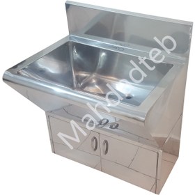 تصویر سینک اسکراب دو جداره کابین دار MHT12-2 - اندازه سفارشی scrub sink