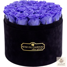 تصویر Lavender Eternal Roses in a Large Black Flocked Box | کد: ZNB-1J9P 