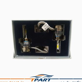 تصویر هدلایت 2 طرفه فیلیپس پایه H7 (چیپ philips آلمان) دارای نور COB 