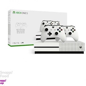 تصویر کنسول بازی مایکروسافت (Microsoft) مدل Xbox One S ظرفیت 1TB به همراه 2 دسته فابریک (گارانتی و نصب بازی) 