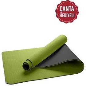 تصویر Gymo مات اکولوژیکی 6mm TPE Pilates Cushion yoga mati کیف سبز 