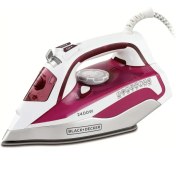 تصویر اتو بلک اند دکر مدل X2400 Black & Decker 2400W Steam Iron with Auto Shutoff and Ceramic Soleplate Magenta