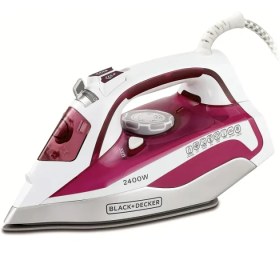 تصویر اتو بلک اند دکر مدل X2400 Black & Decker 2400W Steam Iron with Auto Shutoff and Ceramic Soleplate Magenta