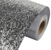 تصویر فویل آلومینیومی کابینتی تزئینی طرح دار 3 متری سیلور 