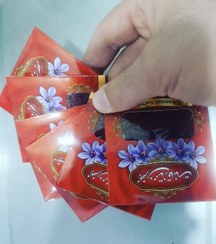 تصویر زعفران بسته بندی پاکتی یک مثقال و نیم مثقال سرگل قائنات - نیم مثقال 
