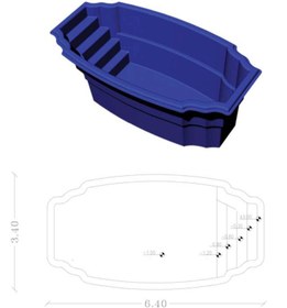 تصویر استخر پیش ساخته فایبرگلاس اوان 