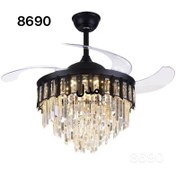 تصویر پنکه سقفی لوستری هومهر مدل 8690 Hoomehr chandelier ceiling fan model 8690