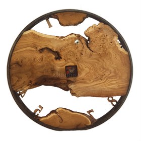 تصویر قیمت و خرید ساعت دیواری چوبی سایز 60 مدل T0168 - چوبی سرا 
