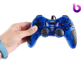 تصویر دسته بازی دوبل شوک دار سیمی USB-606 USB-606 Wired Gamepad