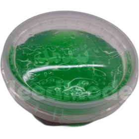 تصویر اسلایم خمیری باکس slime box رنگ سبز لجنی 