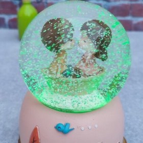 تصویر گوی موزیکال پمپی طرح قایق آرزو 